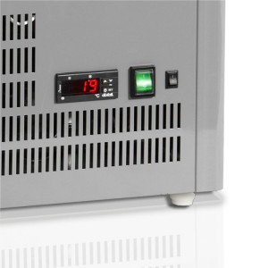 Vitrine Šaldytuvas Stalviršis Stiklinės Durys Pilka 78L TEFCOLD - Profesionalios kokybės įranga