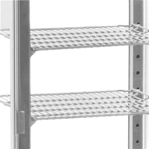 Vitrine Šaldytuvas Stalviršis Stiklinės Durys Pilka 78L TEFCOLD - Profesionalios kokybės įranga