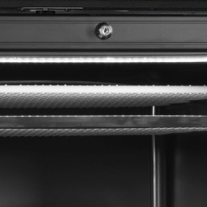 Vitrina šaldiklis Canopée su stiklinėmis durimis juoda 270L TEFCOLD - Optimalus jūsų šaldytų produktų pristatymas