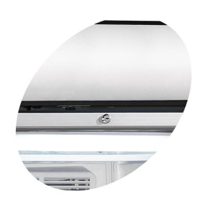 Stiklinis šaldiklis su stogeliu - 270 L TEFCOLD: matomumas, estetika ir optimali konservacija