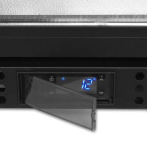 Stiklinės durys šaldytuvo galinė dalis - 118 L TEFCOLD: elegancija ir praktiškumas jūsų šviežiems produktams