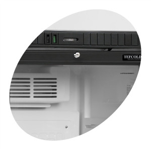 Balta gėrimų šaldymo spinta su stiklinėmis durimis 1 durys - 347 L TEFCOLD - Elegantiška ir efektyvi