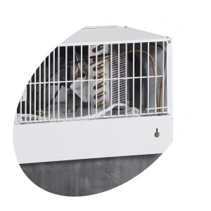 Mini šaldymo spinta TEFCOLD - Stiklinės durys 45 L & LED baldakimas