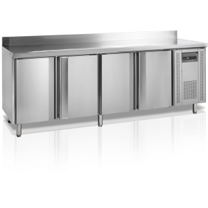 Užkandžių stalviršio šaldytuvas su atlošu - 4 durys - 460 L TEFCOLD Užkandžių stalviršio šaldytuvas 4 durys - 460 L