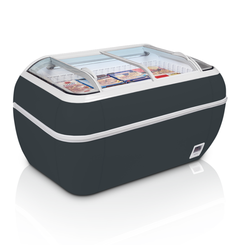 Congelatorius 2 Stikliniai Dangčiai Pilkas 334 L TEFCOLD: Patikimumas ir Ekonomiškumas