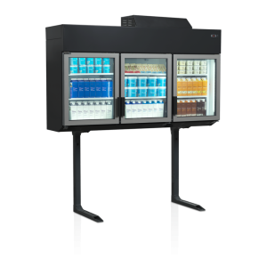 TEFCOLD Juodas šaldiklis - Didelė talpa 628L - Idealiai tinka prekybos centrui