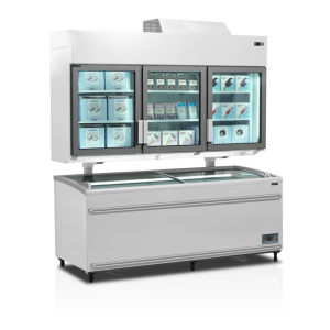 Congelatorius Spintos Sieninis Supermarketo Baltas - TEFCOLD 628L