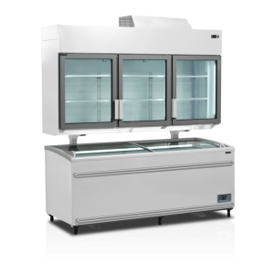 Congelatorius Spintos Sieninis Supermarketo Baltas - TEFCOLD 628L