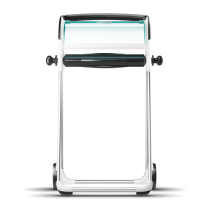 Profesionalus stovas su rankšluosčių ištraukikliu - Tork stabilus rankšluosčių laikiklis