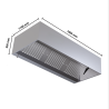 Kubinis 1100 LED stalo dangtis be variklio - Ilgis 1600 Dynasteel