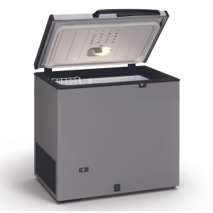 Šaldytuvas-laduvas su nerūdijančio plieno išvaizda ir dangtis - 220 L | TENSAI