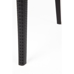 Apsauginės kėdės iš juostinio medžio PP, juodos spalvos - 4 vnt. Bolero restoranams ir viešbučiams