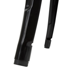 Juoda Baro stalas su mediniu plokščiu Bolero - Elegantiškas ir funkcionalus