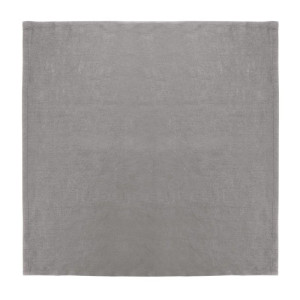 Grey linen table napkins 400 x 400 mm - Set of 12 - Olympia