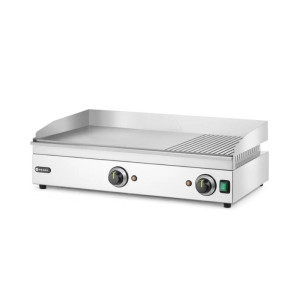 Profesionali HENDI grilio plokštė | Su grioveliais ir lygi - Nerūdijantis plienas