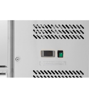 Teigiama šaldymo stalas su atlošu - 6 stalčiai - Dynasteel