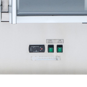 Saladette Šaldytuvas 4 GN 1/1 - 3 Stiklinės Durys - Dynasteel