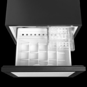 Mini šaldytuvas su stiklinėmis durimis TEFCOLD 52 L: našumas ir dizainas