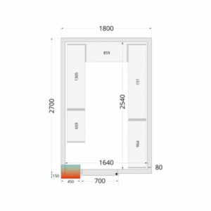 Panneau Chambre Froide Isolant 1800 x 2700 mm TEFCOLD - Veikimas ir Moduliarumas