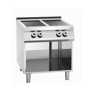 Keturių zonų stiklo keramikos profesionalus Bartscher 900 serijos krosnis - 4 spindulinės zonos