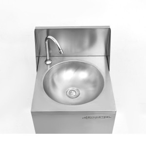 Nepriklausomas mobilus rankų plovimo įrenginys Dynasteel: Higiena ir praktiškumas profesionalioje virtuvėje