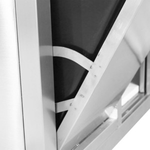 Baldai Plonge 1 Bakas su Atlošu ir Šiukšliadėže - 1200 x 600 mm - Dynasteel