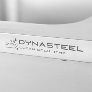 Plienas su indaplovės skyriumi, sienele ir lentyna - 1200 x 700 - Lašėjimo padėklas kairėje - Dynasteel