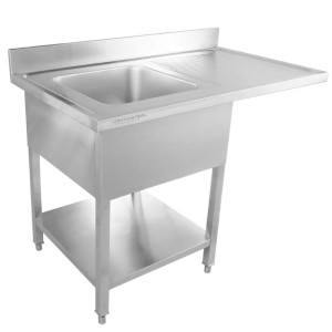 Plonge su Passage Indaplovė, Sienelė ir Lentyna - 1400 x 700 - Lašintuvas dešinėje - Dynasteel