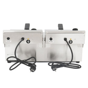 Profesionali gruzdintuvė Dynasteel - 2 x 10 L | Talpa 20 L | Nerūdijantis plienas | Galia 2 x 3000 W