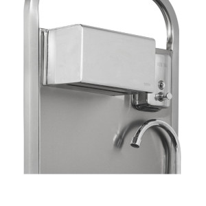 Mobilus autonominis rankų plovimo įrenginys su muilu ir popieriaus dozatoriumi - Dynasteel