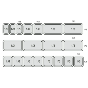 Saladette Šaldytuvas GN 1/1 Nerūdijantis plienas TEFCOLD - 3 Durys 320 L