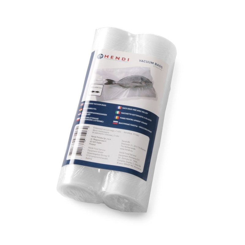 Vakuuminių maišelių rulonai su reljefu 200 mm - 2 vnt.