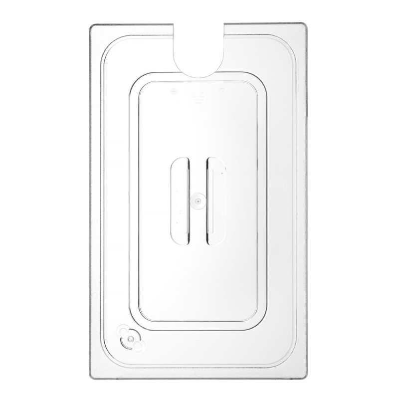 Gastronorm GN 1/1 dangtis su apvalia įpjova