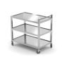 Ypač tvirtas aptarnavimo vežimėlis - 3 lygiai - HENDI