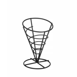 Pomidorų padažas su keptomis bulvytėmis - juoda