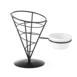 Pomidorų padažo ir bulvyčių traškučių laikiklis