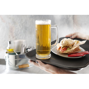 Stačiakampis polipropileno plokščias - juodas - 530 x 325 mm - Hendi