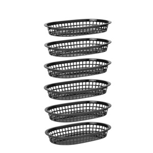 Greito maisto patiekalų krepšys - juodas - 6 vnt. - Hendi