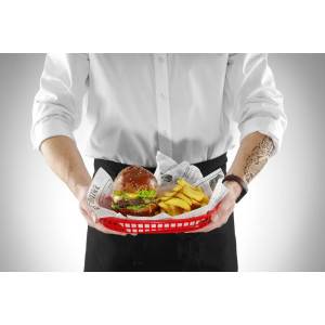 Greito maisto patiekalų krepšys - Raudonas - 6 vnt. - Hendi