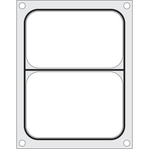 Sandėliavimo matrica rankiniam sandėliavimo aparato - 2 skyriams - Hendi