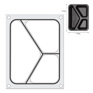 Sandarinimo matrica rankiniam sandarikliui - 3 skyriai - Hendi