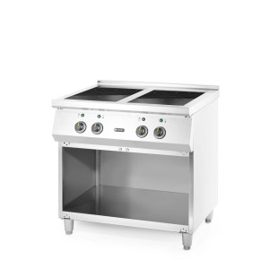 4 židinių indukcijos kaitlentė su apatinėmis lentynomis - Hendi