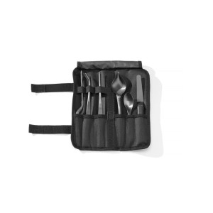 6 juodųjų HENDI šefo išdėstymo rinkinys | Ergonomiški įrankiai iš nerūdijančio plieno su juodu apdaila | Puikiai tinka patiekala