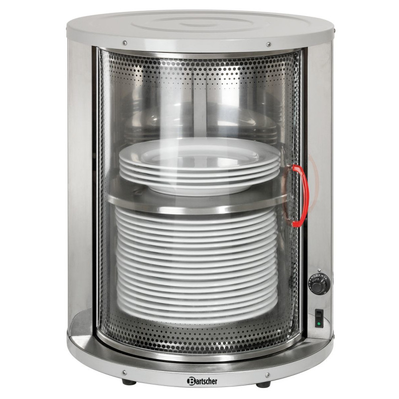 Elektrinis lėkštų šildytuvas apvalus, skirtas 40 lėkštėms.