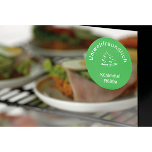 Profesionali maža šaldytuvų vitrina Bartscher - 78 l, juoda