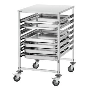 Gastronorm skalė 7 GN 2/1 talpyklėms, Bartscher prekės ženklo.