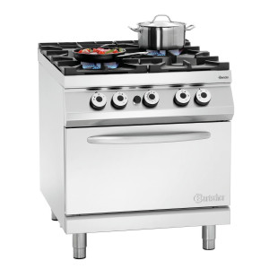 Krosnis su 4 gyvais degikliais serijos 900 - Bartscher ženklo dujų orkaitė GN 2/1