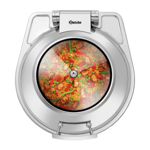 Chafing Dish lankstus apvalus su nuimamu dangteliu - 6,2 L - Bartscher
