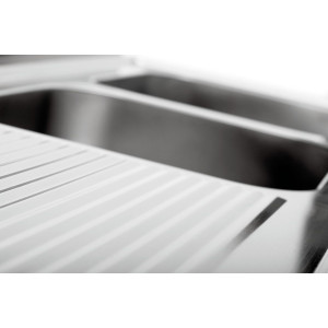 Nurinkiamas skalbykla su kriaukle kairėje - 700 x 1800 mm