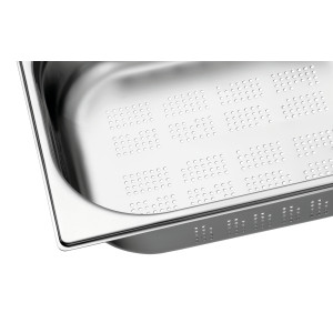 Gastronorm duobutis su skylėmis GN 1/2 - A 100 mm